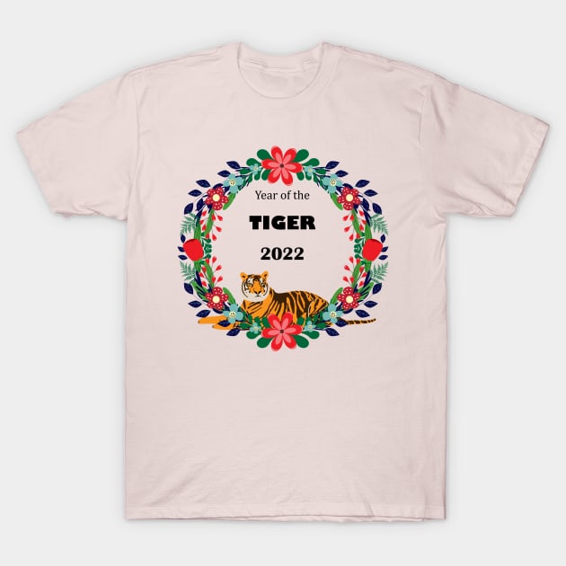 Year of the tiger - 2022 T-Shirt by grafart